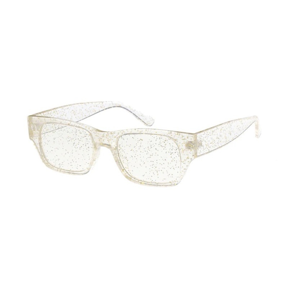 Clear Crystal Glitter Sunglasses NEW WITH TAG